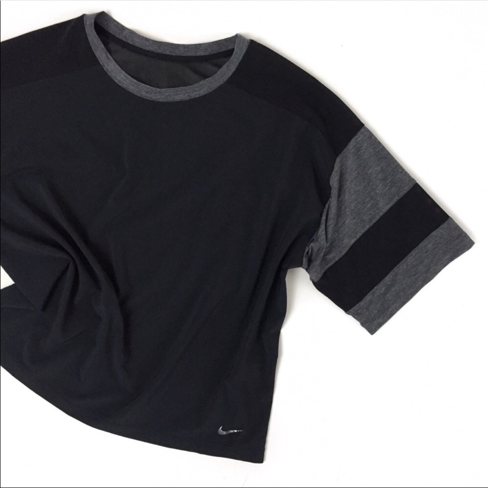 Nike Dri-fit and mesh cropped shirt